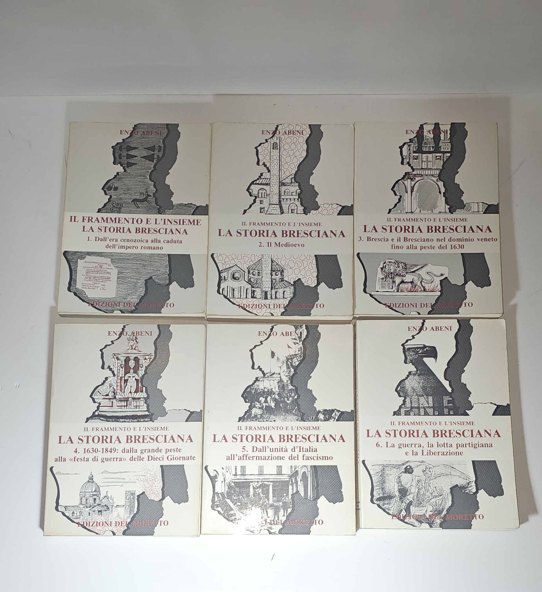La Storia Bresciana Enzo Abeni 6 Volumi Completi Storia Brescia