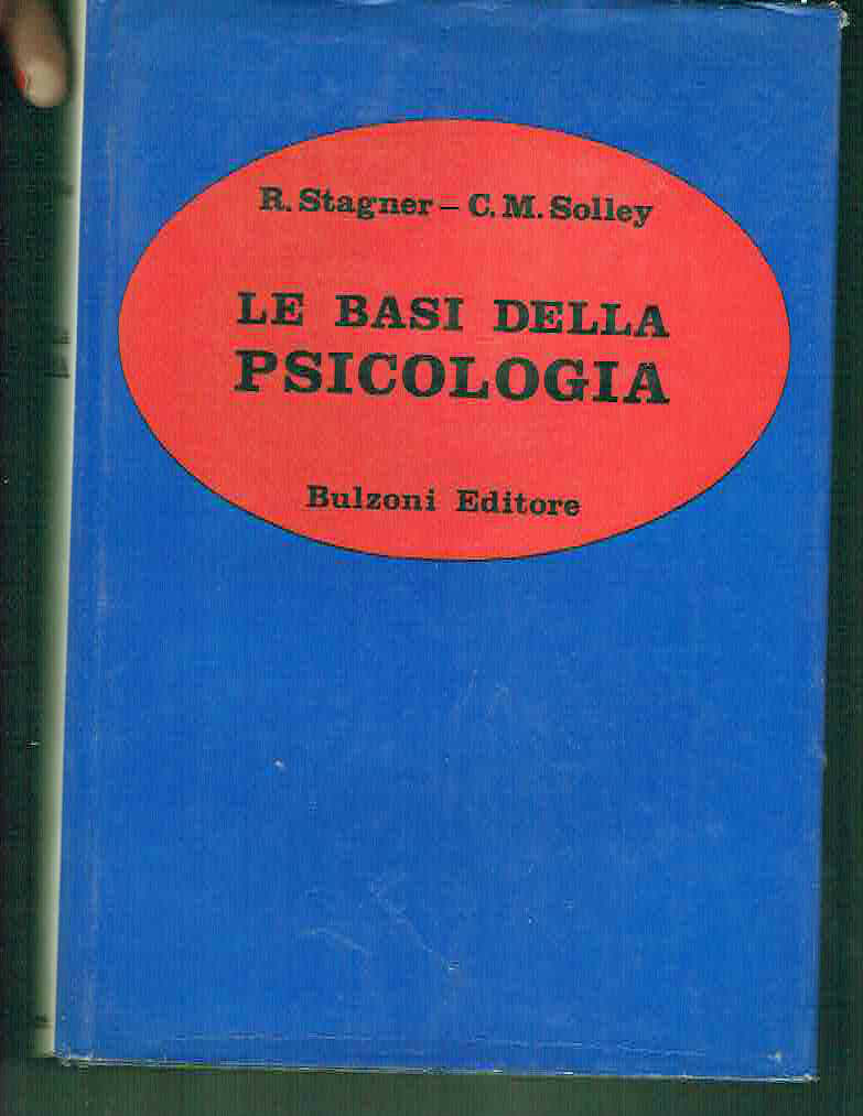 LE BASI DELLA PSICOLOGIA BULZONI EDITORE 1972