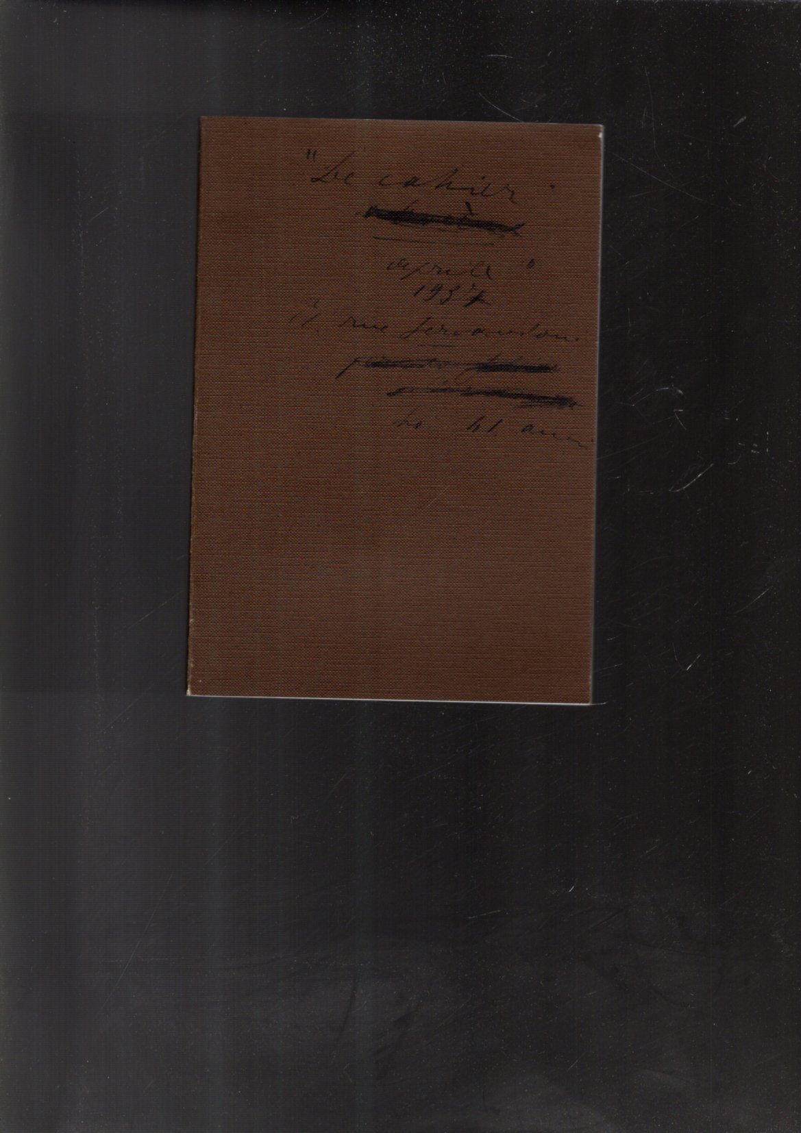 Le "cahier", aprile 1937 De Pisis