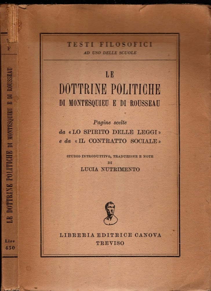 Le dottrine politiche di Montesquieu e di Rousseau