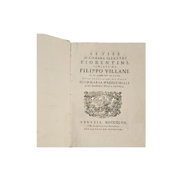 Le vite d'uomini illustri fiorentini scritte da Filippo Villari