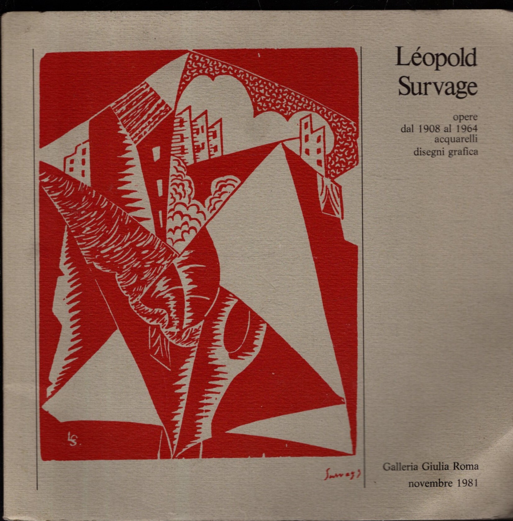 LEOPOLD SURVAGE OPERE DAL 1908 AL 1964 ACQUARELLI DISEGNI GRAFICA