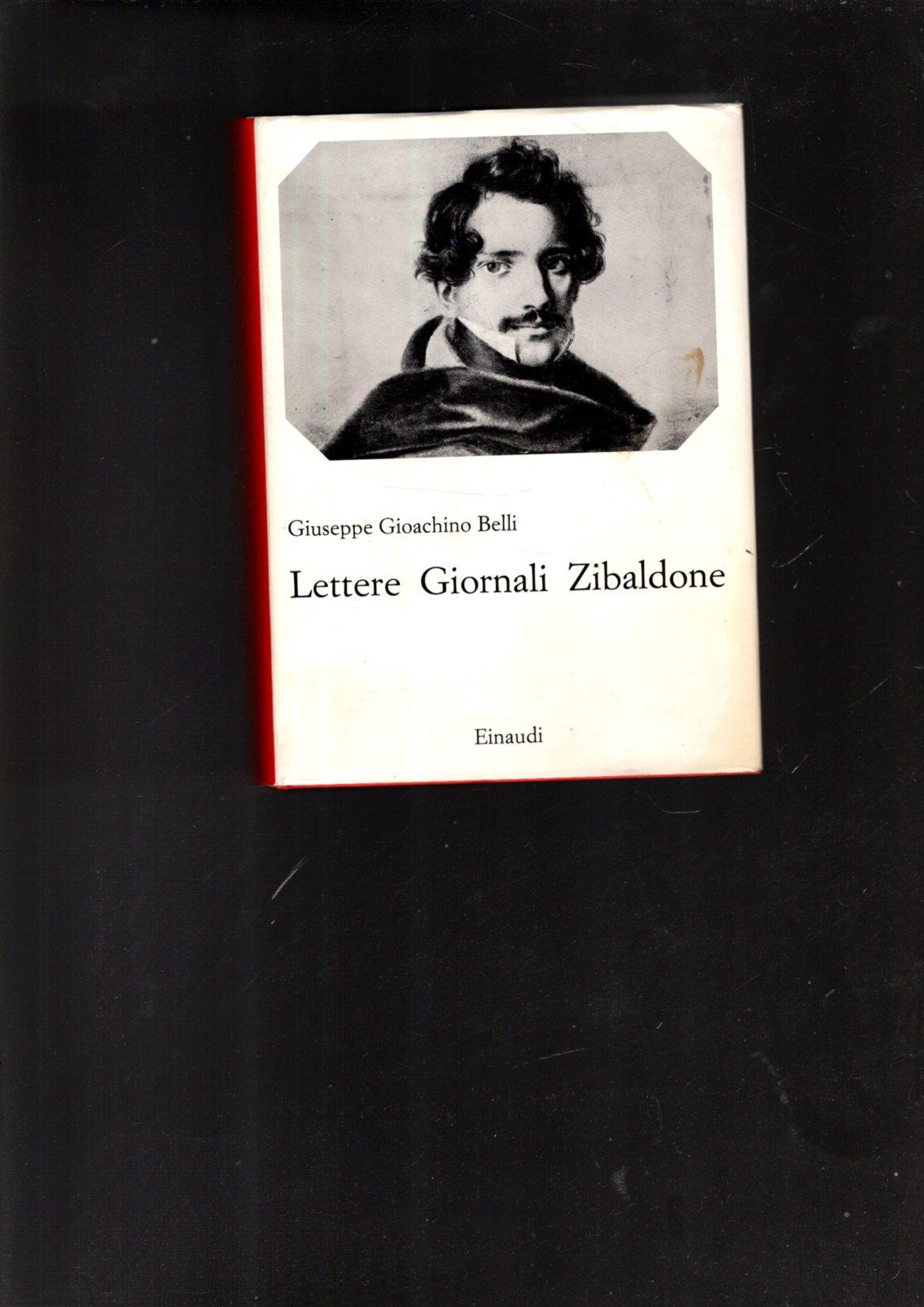 LETTERE GIORNALI ZIBALDONE