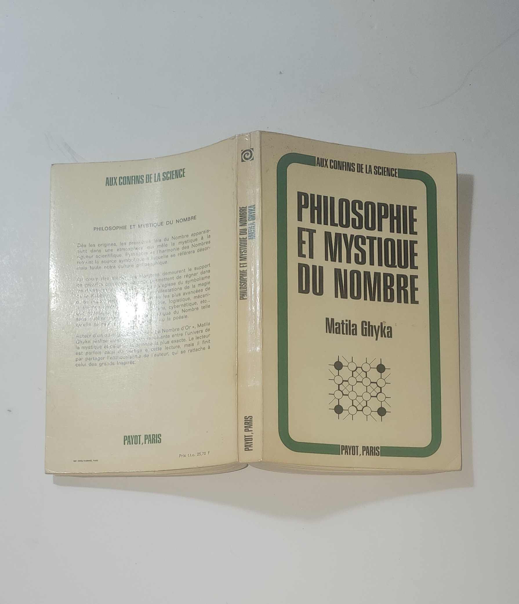 Matila Ghyka Philosophie et Mystique du Nombre Payot 1971