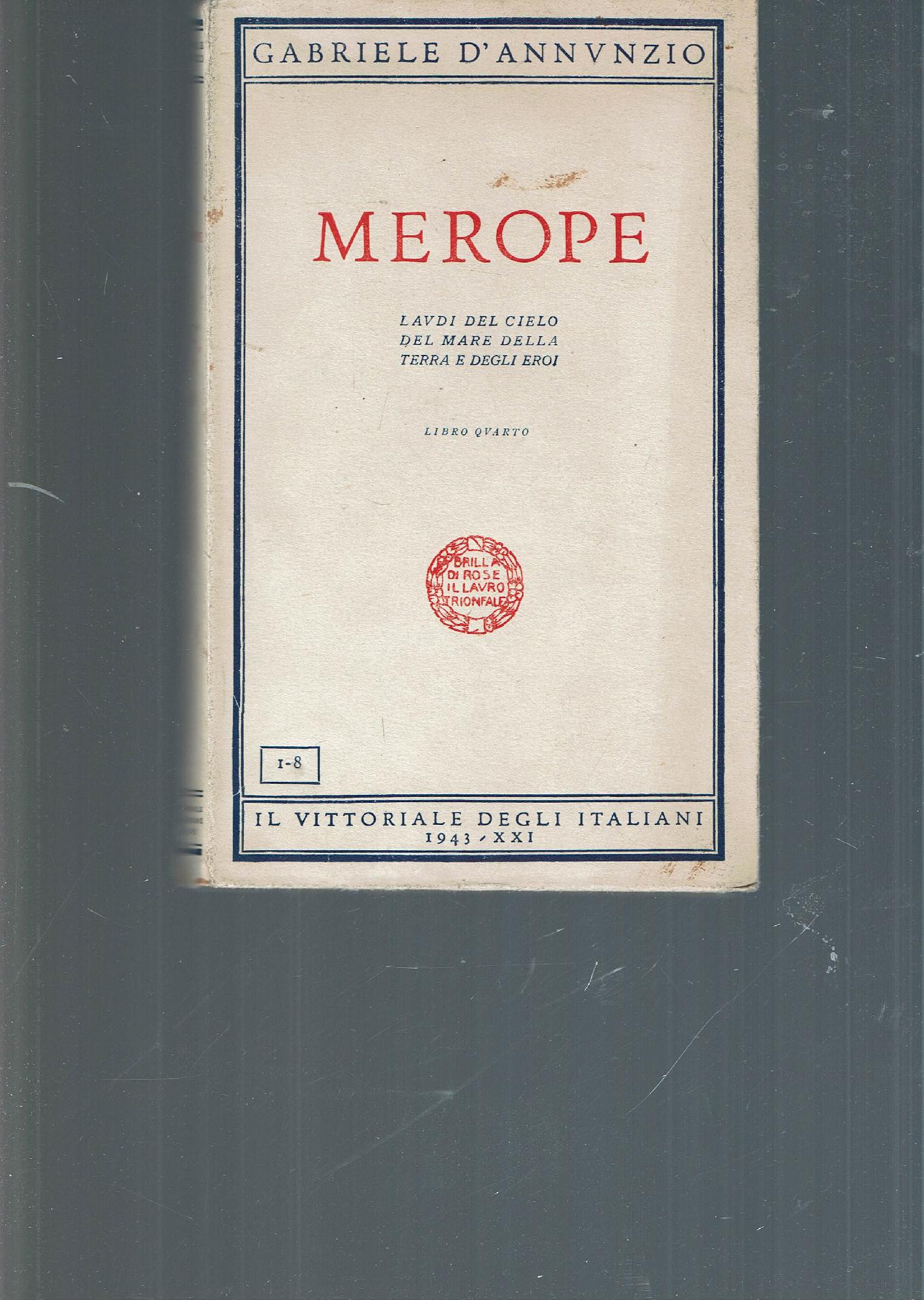 MEROPE LAUDI DEL CIELO DEL MARE DELLA TERRA E DEGLI …