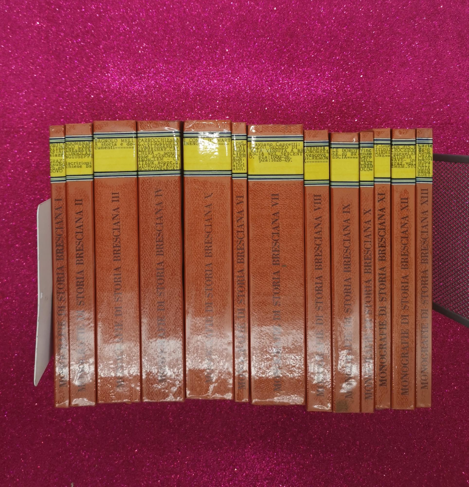 MONOGRAFIE DI STORIA BRESCIANA 13 VOL.