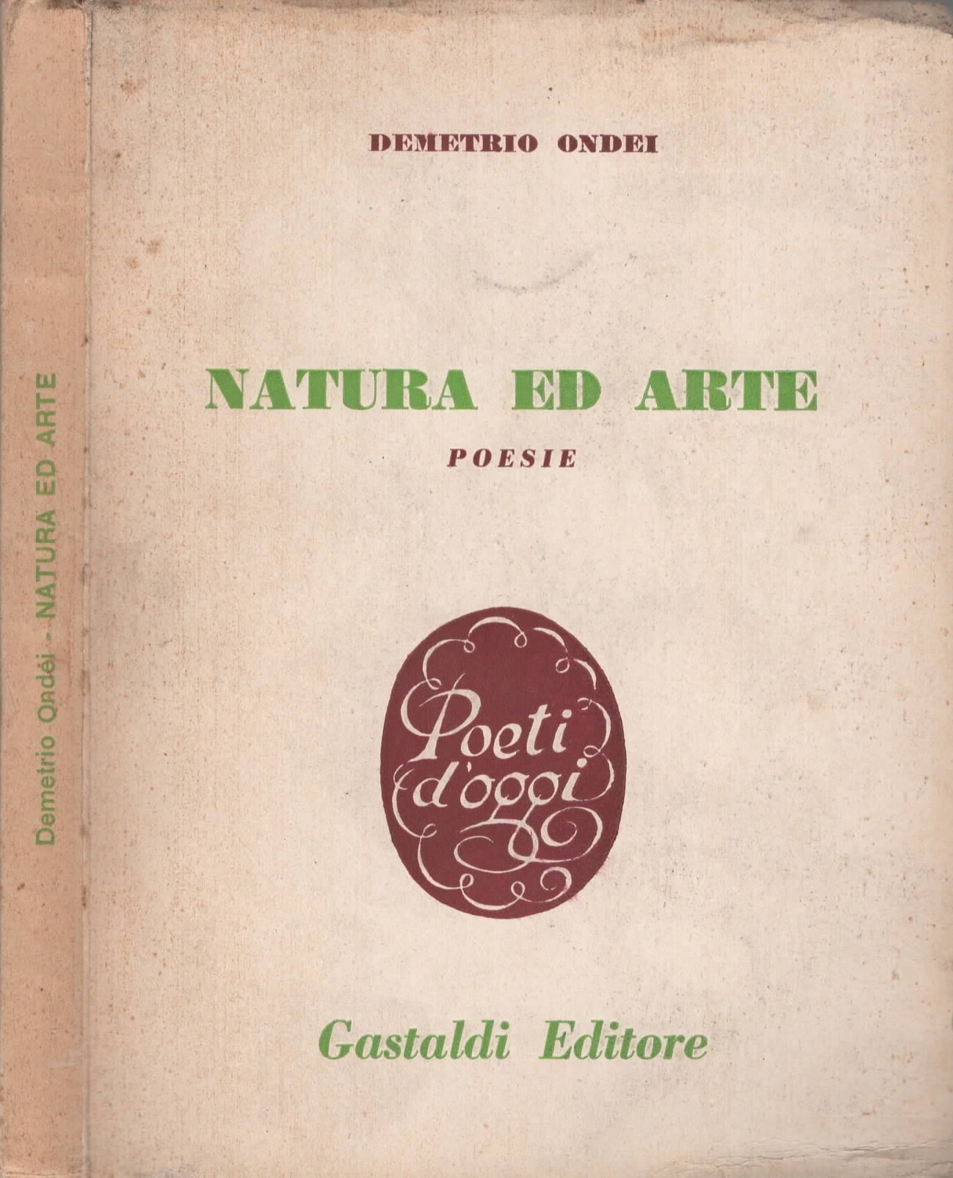 Natura ed Arte di Demetrio Ondei - Poesie + corrispondenza