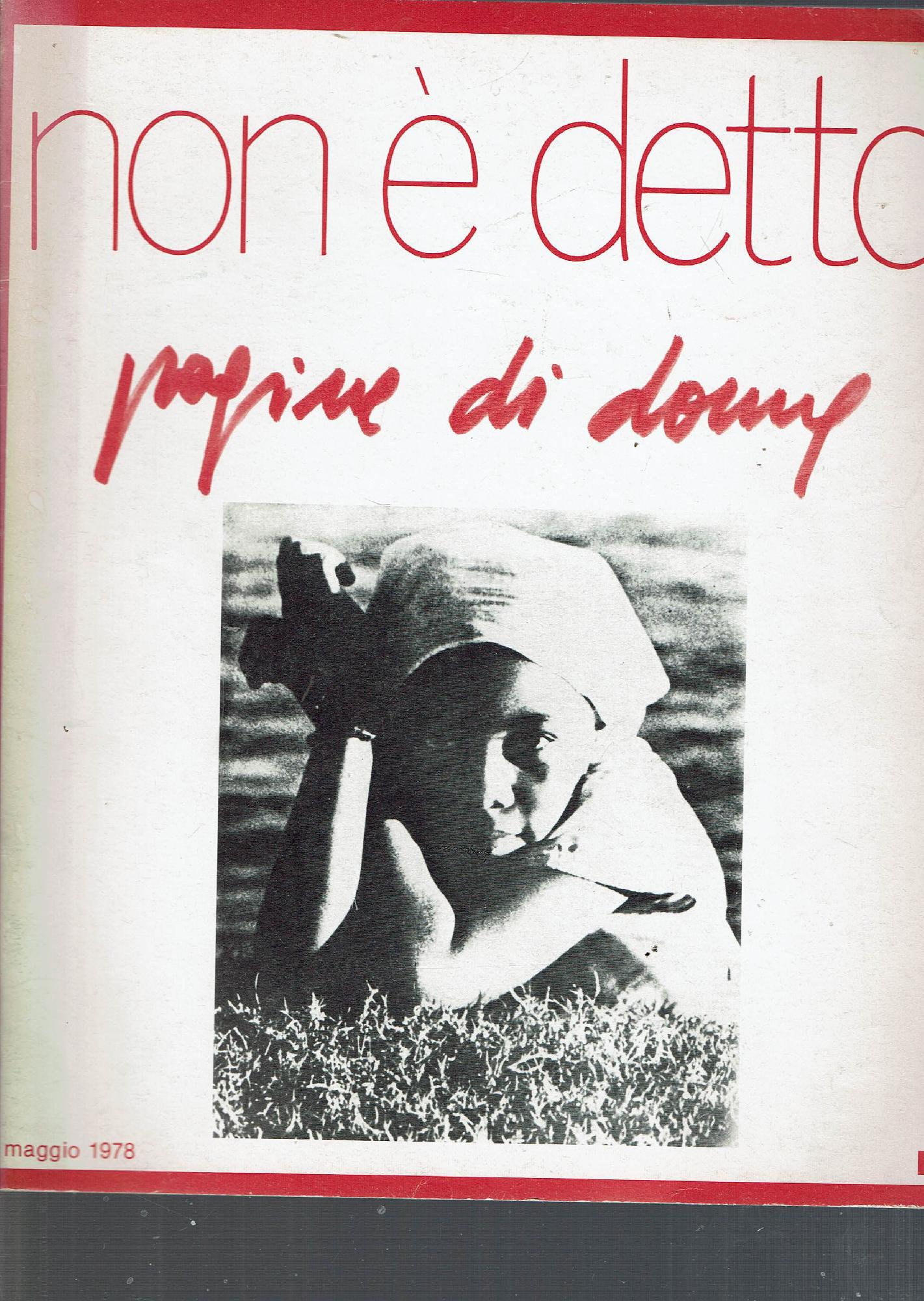 NON E' DETTO PAGINE DI DONNE - MAGGIO 1978