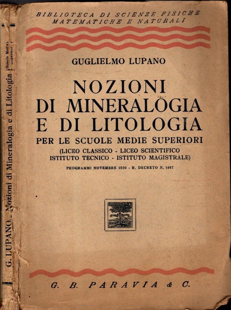 NOZIONI DI MINERALOGIA E DI LITOLOGIA PER LE SCUOLE