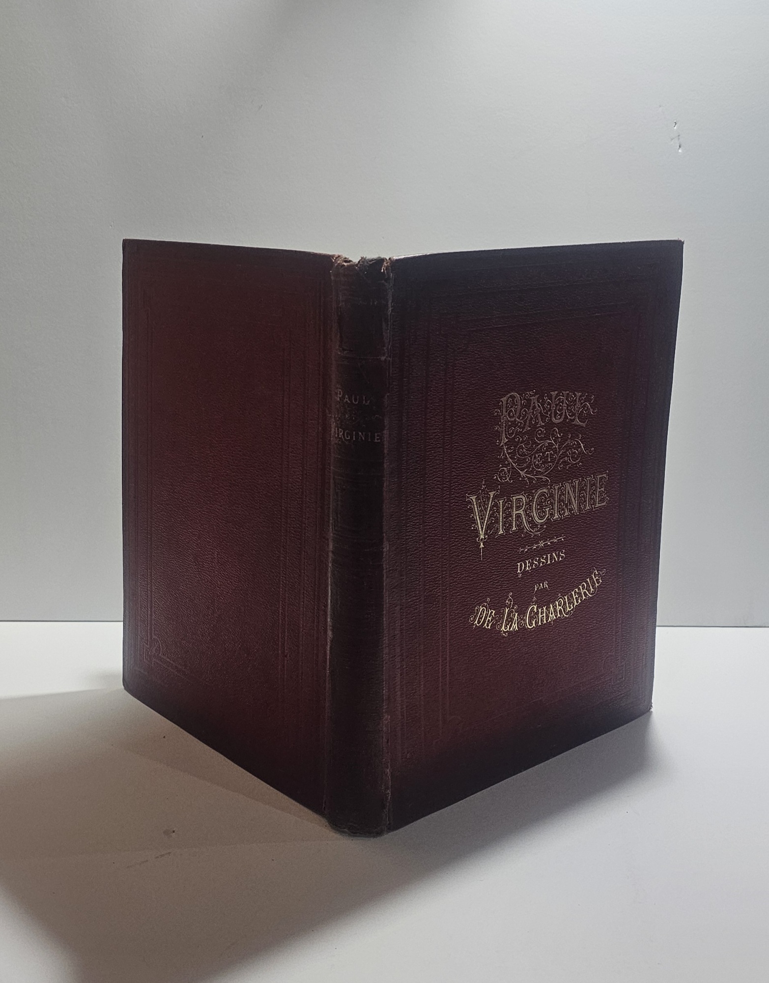 Paul et Virginie libro antico illustrato Lemerre De La Charlerie …