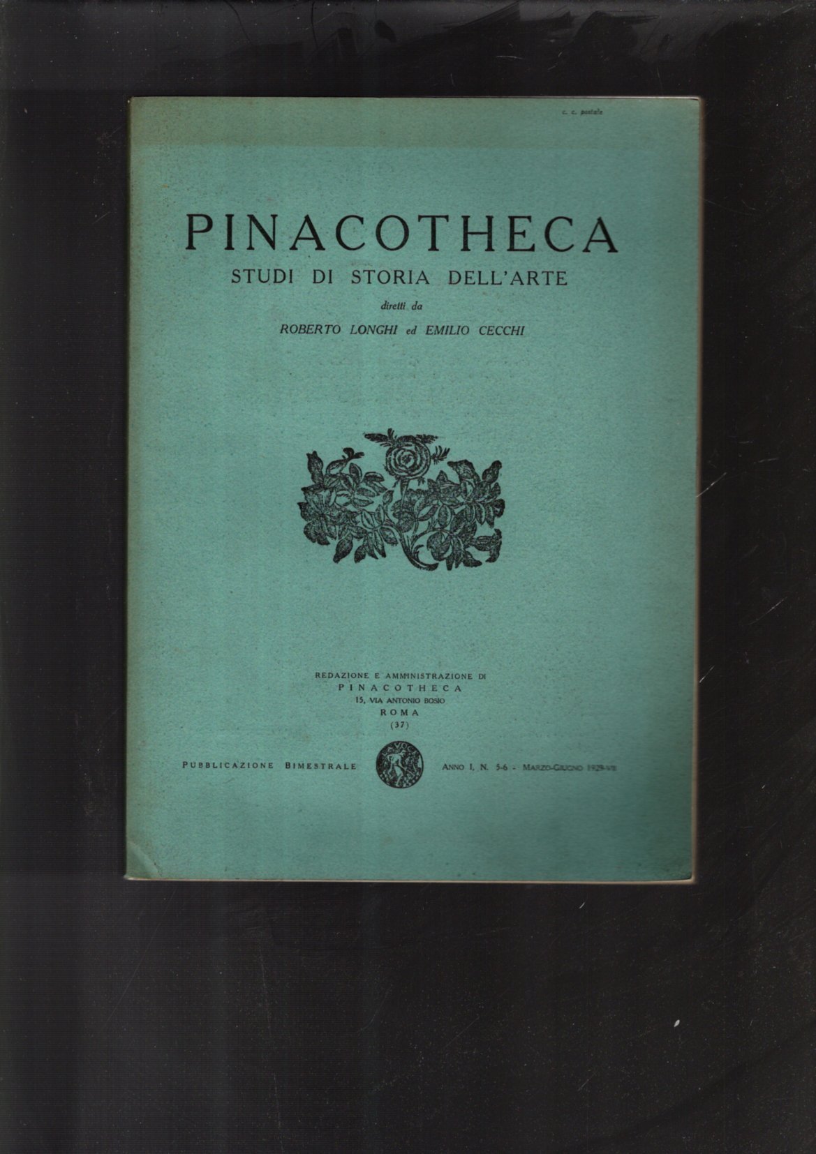 PINACHOTECA STUDI DI STORIA DELL'ARTE ANNO I N 5-6 1929