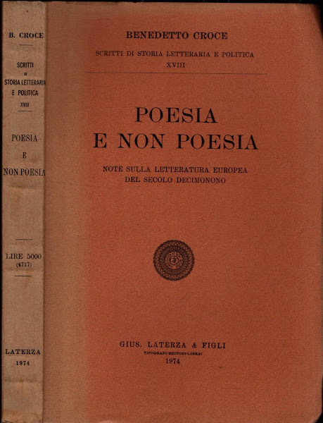 POESIA E NON POESIA NOTE SULLA LETTERATURA EUROPEA DEL SECOLO …