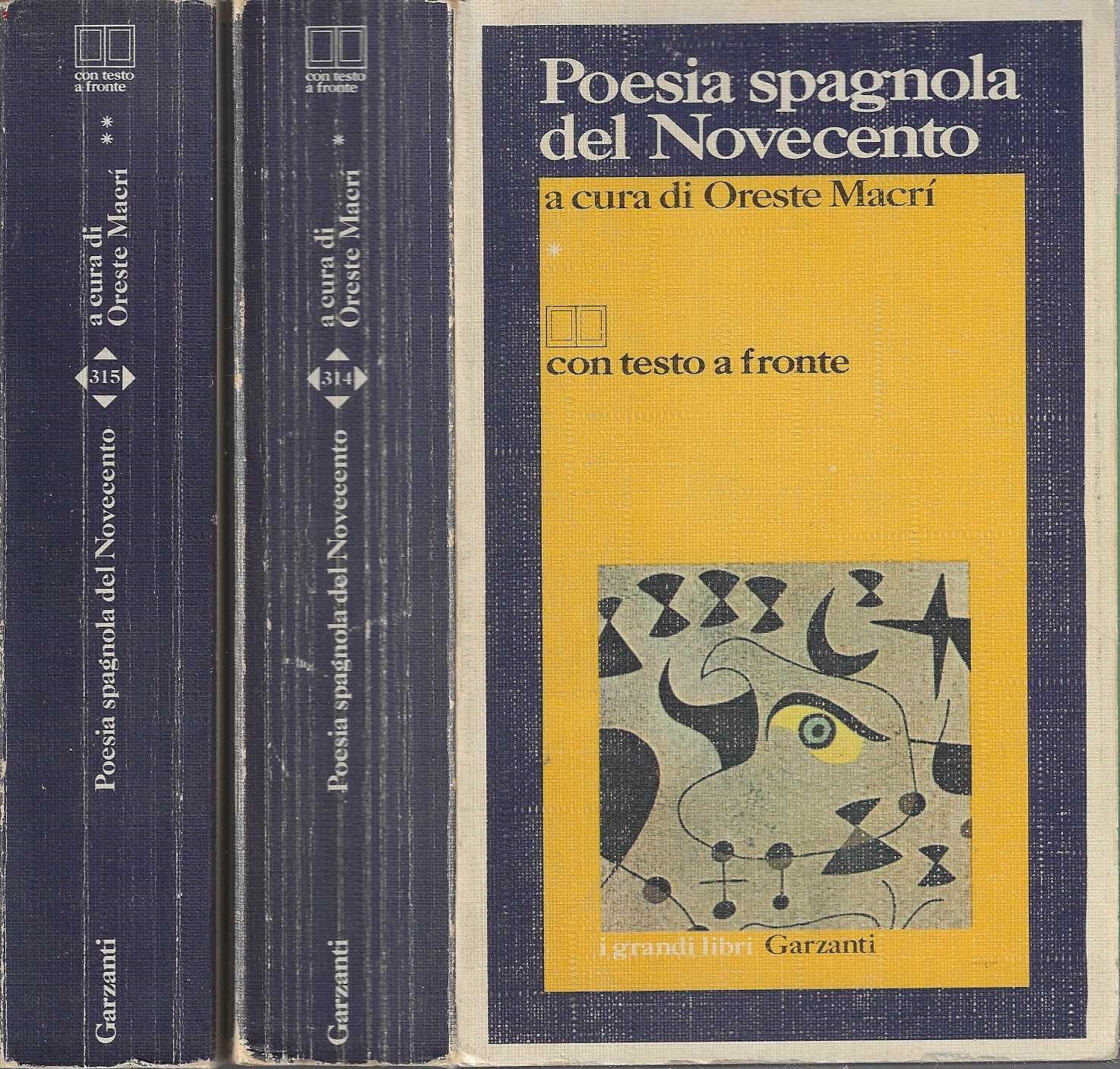 Poesia Spagnola del Novecento con testo a fronte a cura …