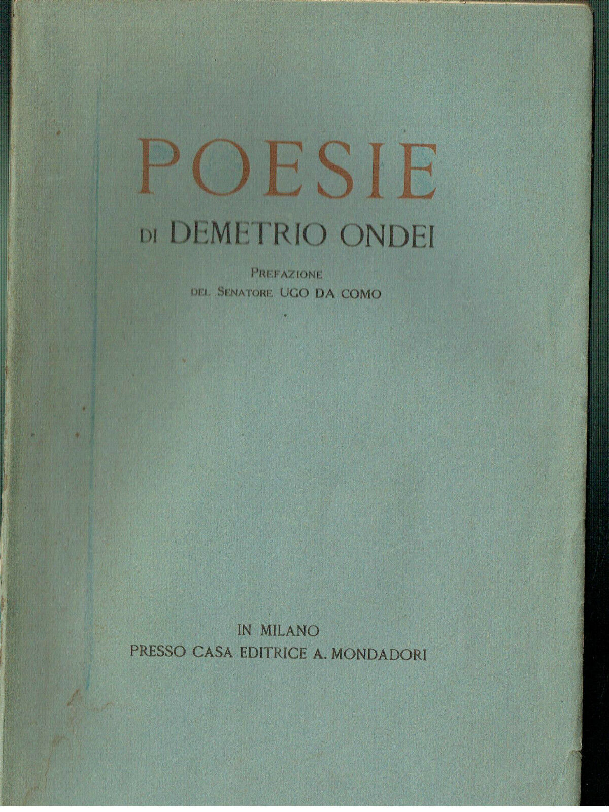POESIE DI DEMETRIO ONDEI