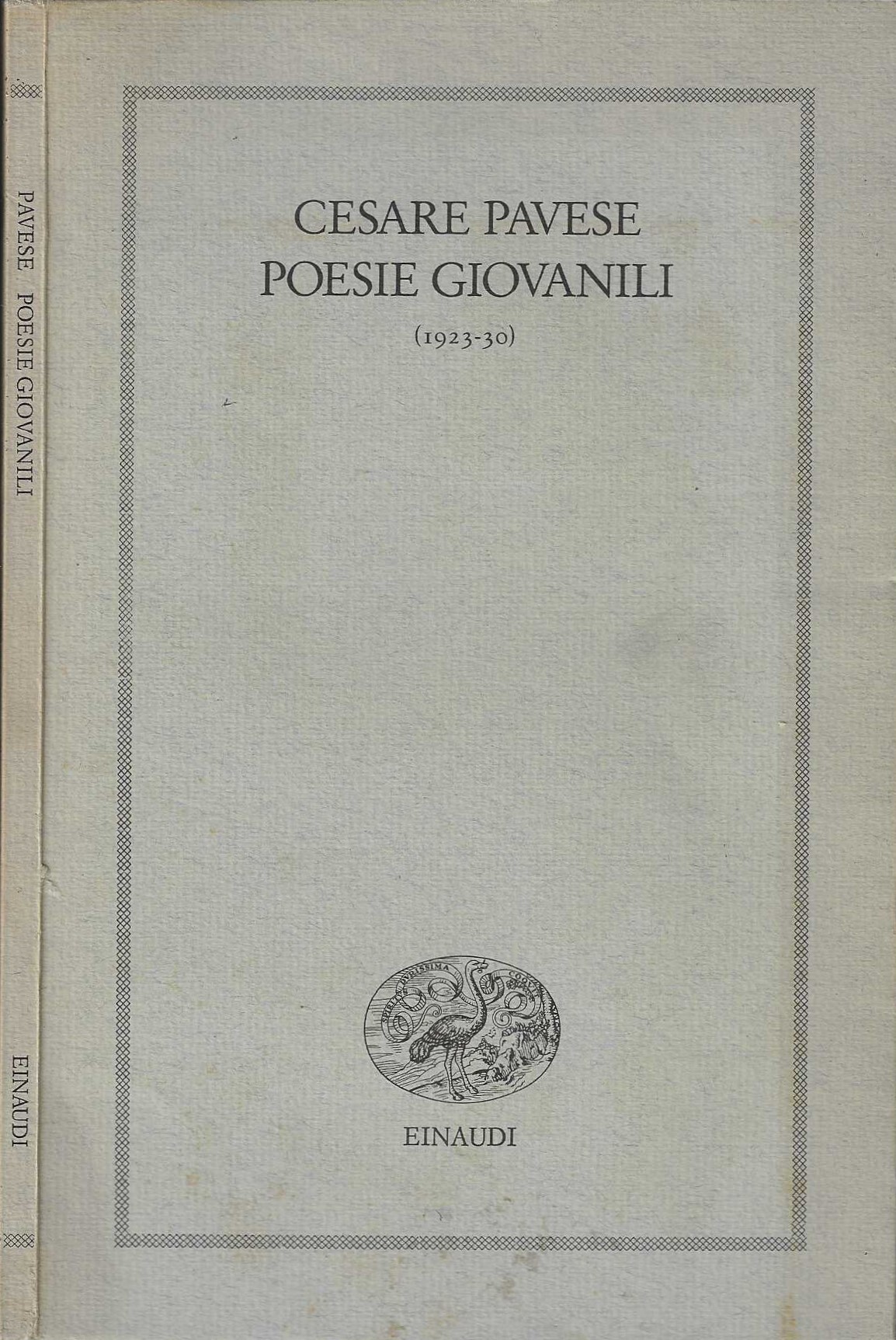 Poesie giovanili (1923-30)