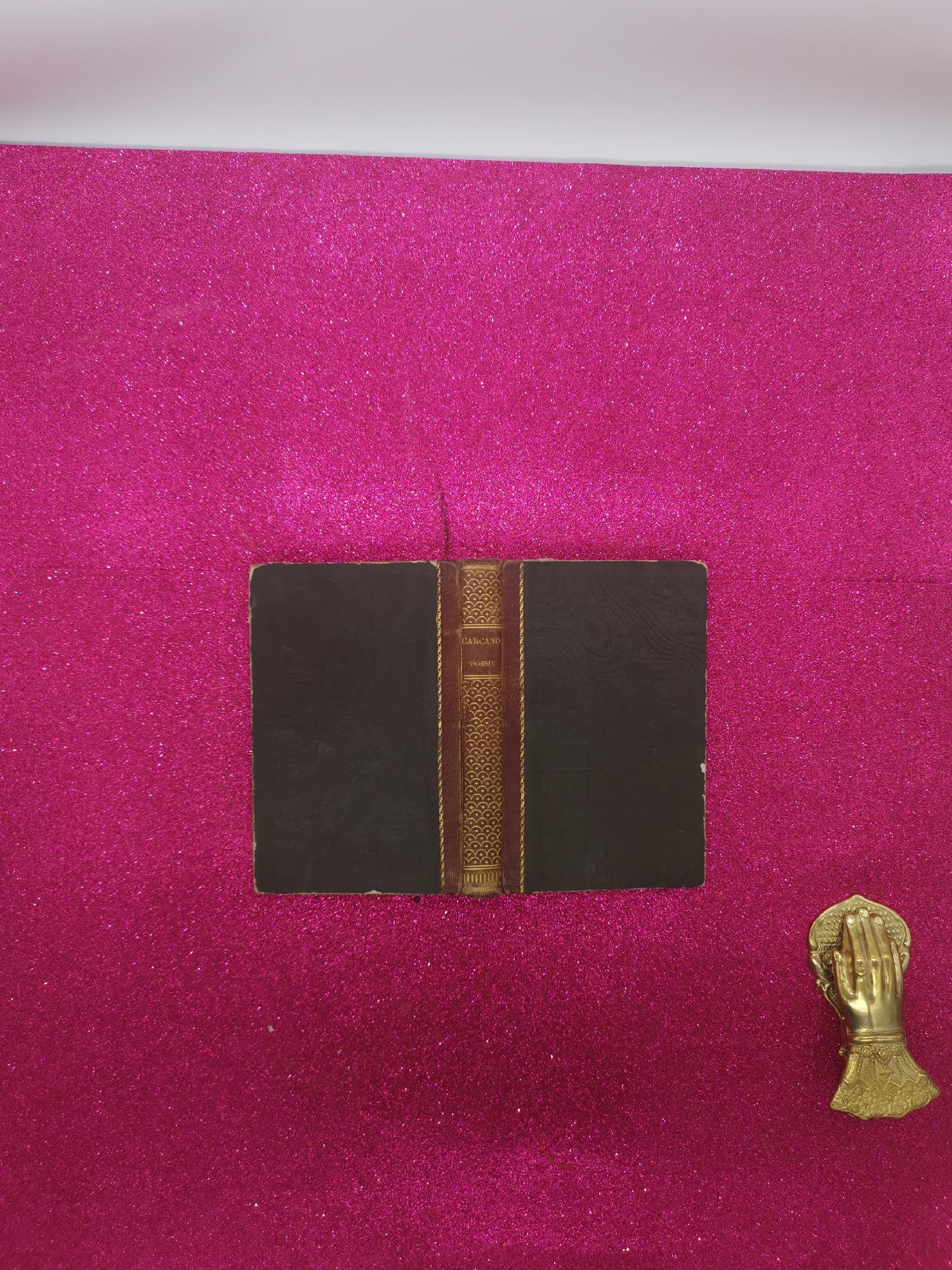 Prime Poesie Di Giulio Carcano 1841
