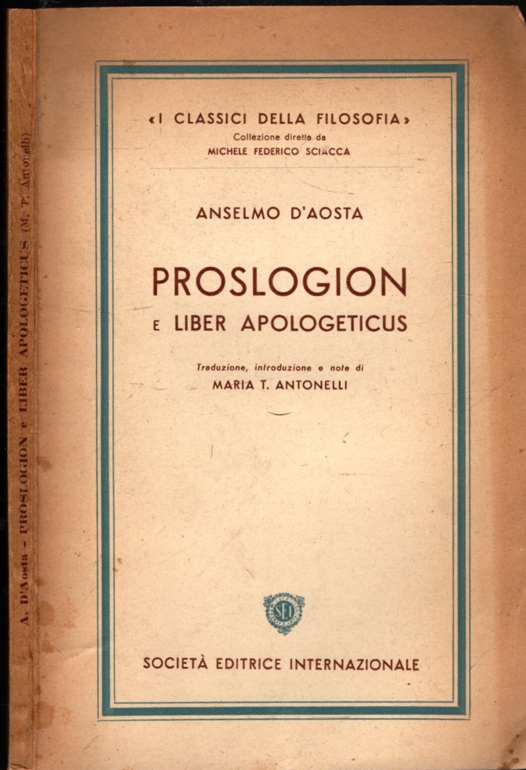 PROSLOGION E LIBER APOLOGETICUS