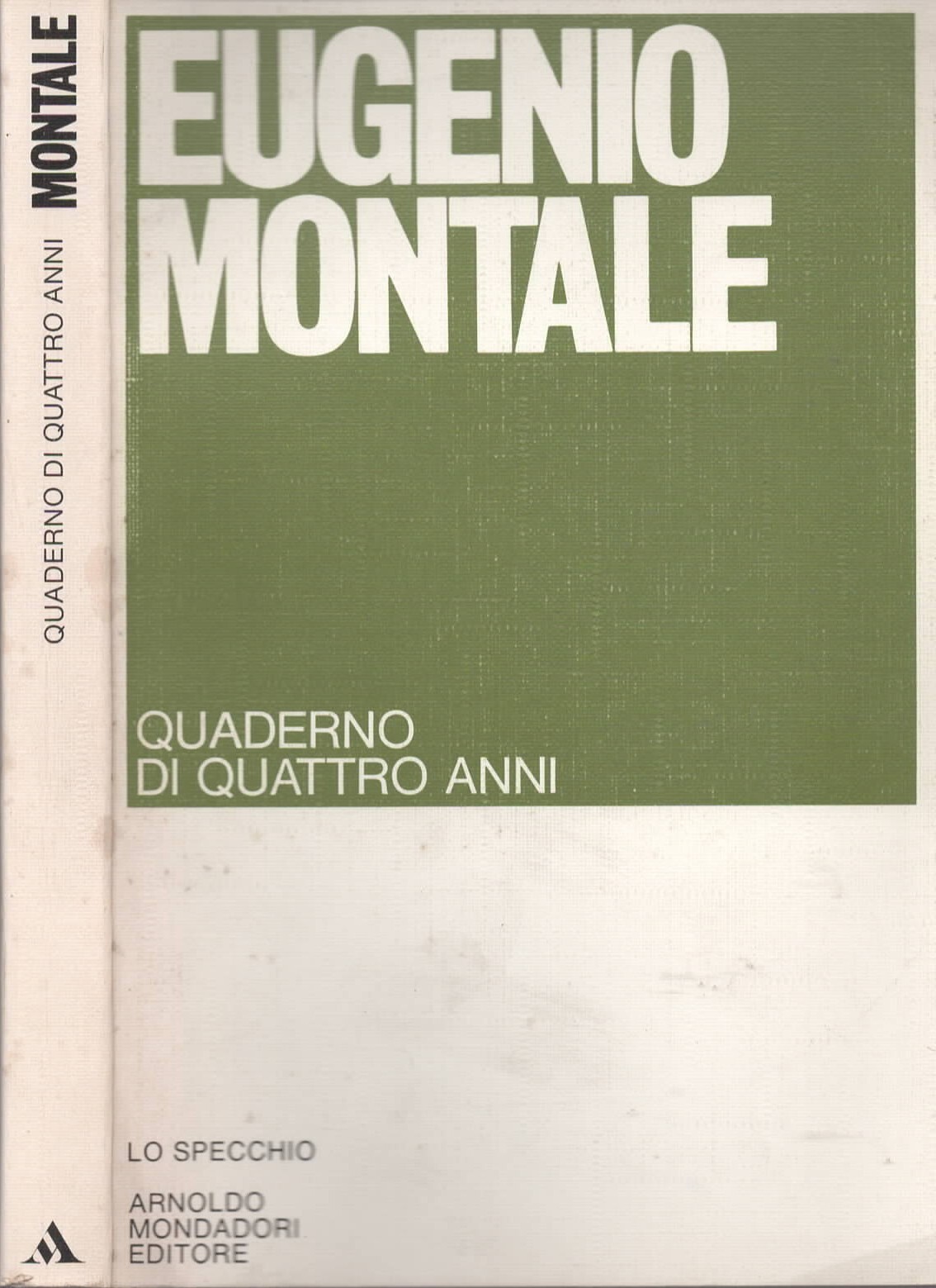 Quaderno di quattro anni di Eugenio Montale