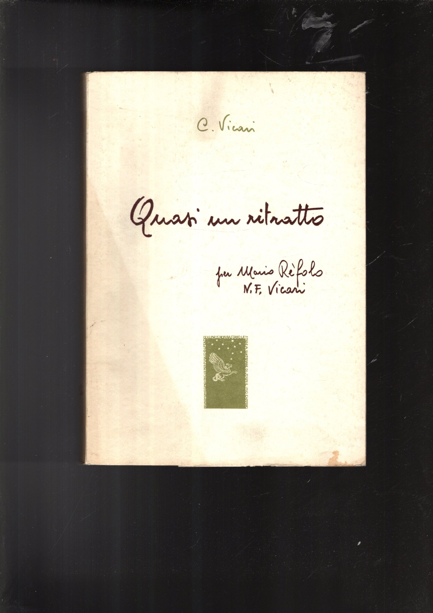 Quasi Un Ritratto Per Mario Refolo di Carmelina Vicari