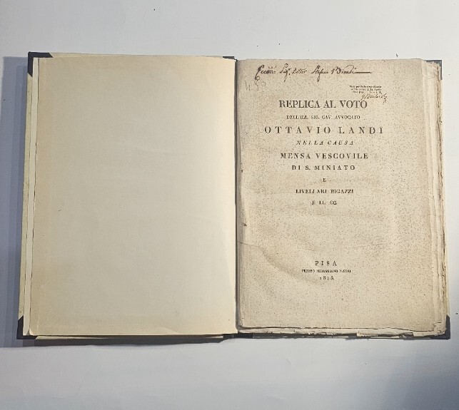 Replica Al Voto Dell'ill. Sig. Cav. Avvocato Ottavio Landi Nella …