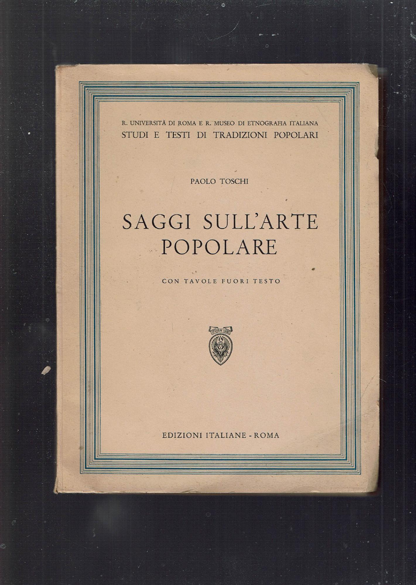 SAGGI SULL'ARTE POPOLARE