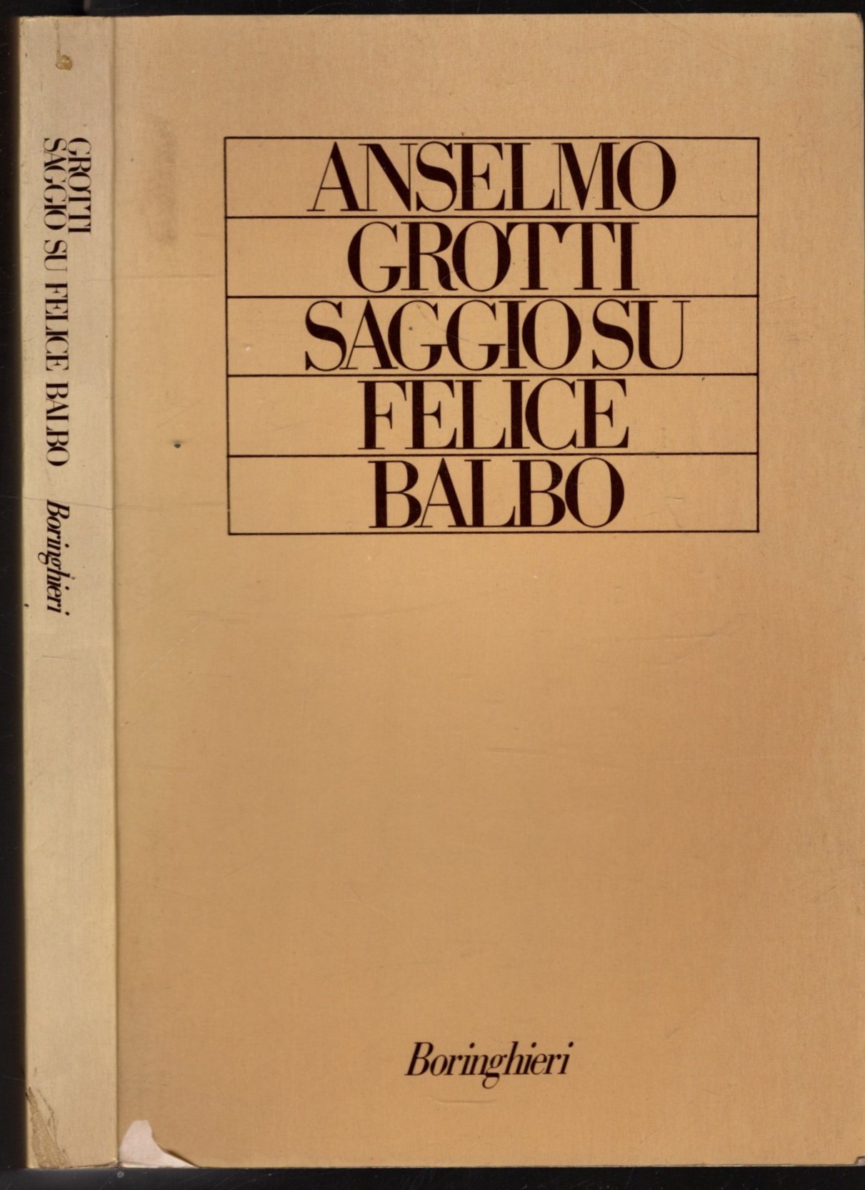 Saggio Su Felice Balbo