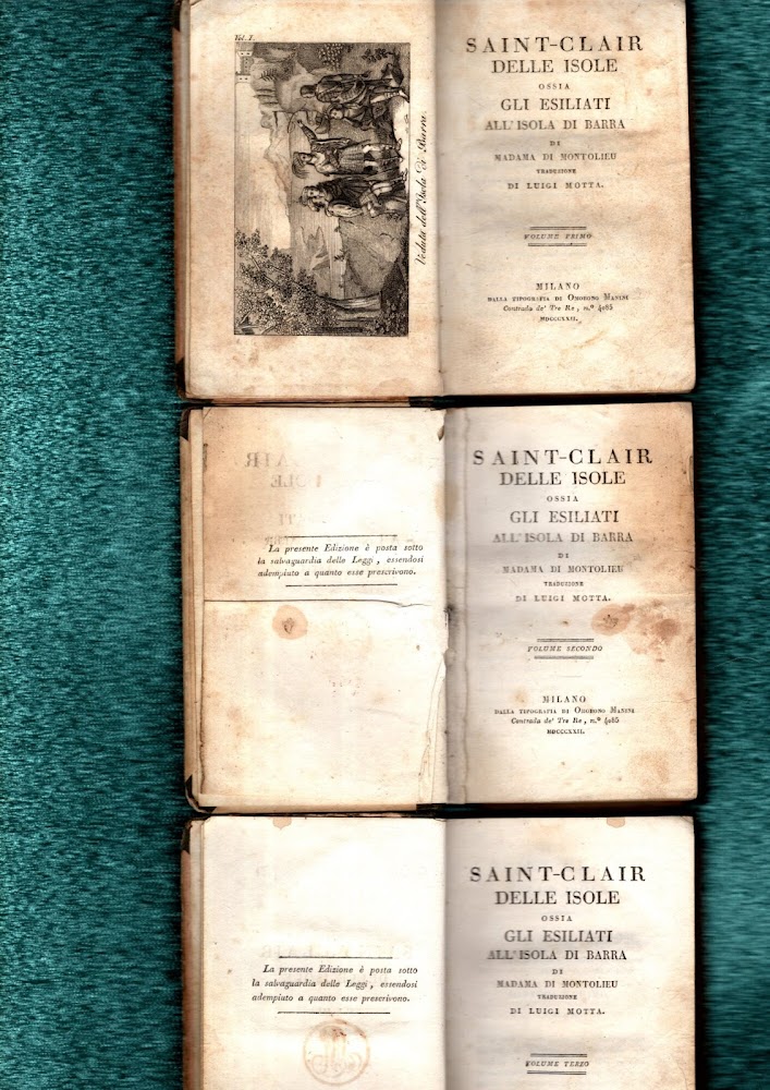 Saint-Clair Delle Isole Ossia Gli Esiliati All'isola Di Barra. Vol. …