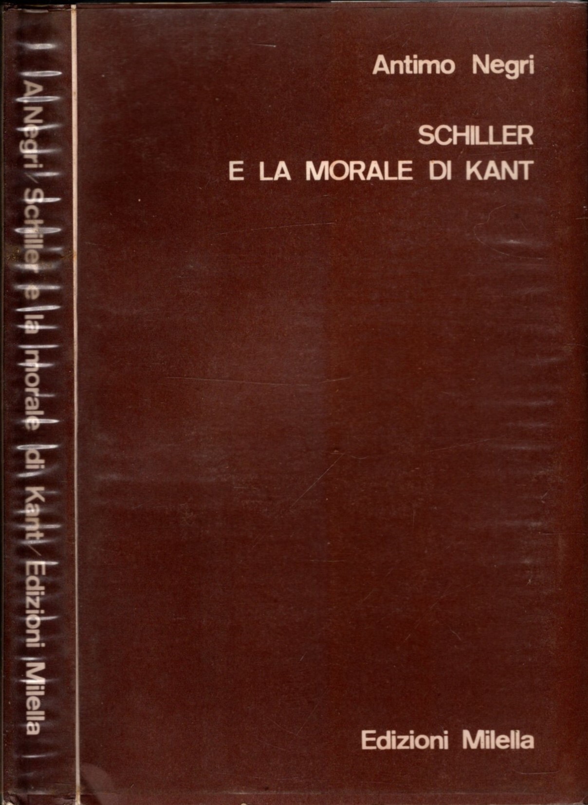 SCHILLER E LA MORALE DI KANT