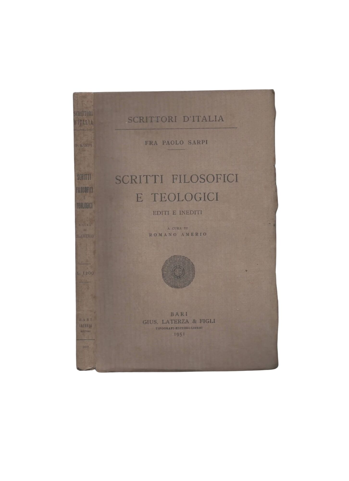 Scritti filosofici e teologici editi e inediti. A cura di …