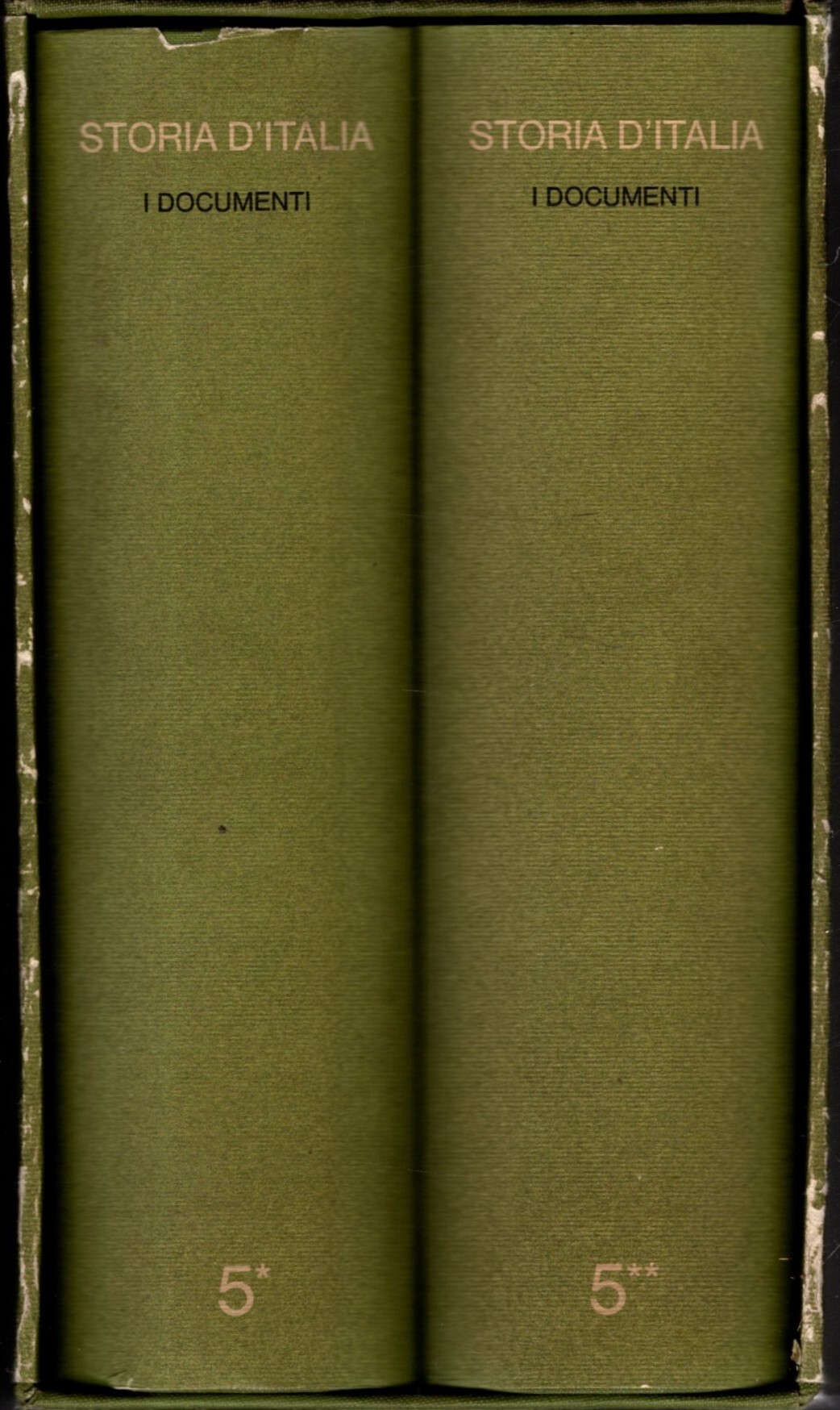 STORIA D'ITALIA 5. I DOCUMENTI 2 VOLUMI