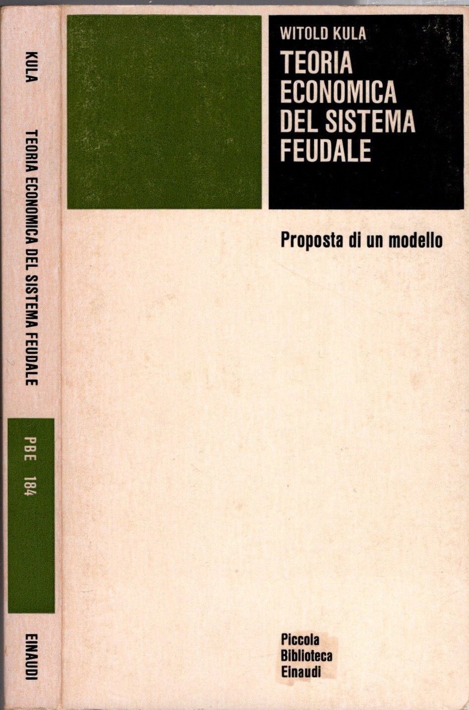 Teoria economica del sistema feudale. Proposta di un modello