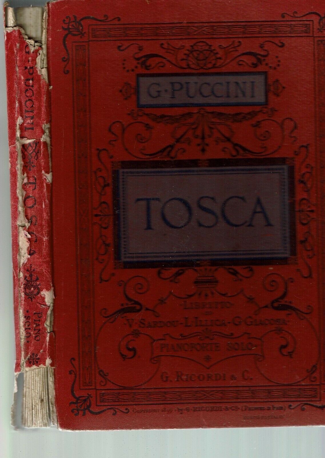 TOSCA ** G. PUCCINI ** RICORDI 1899