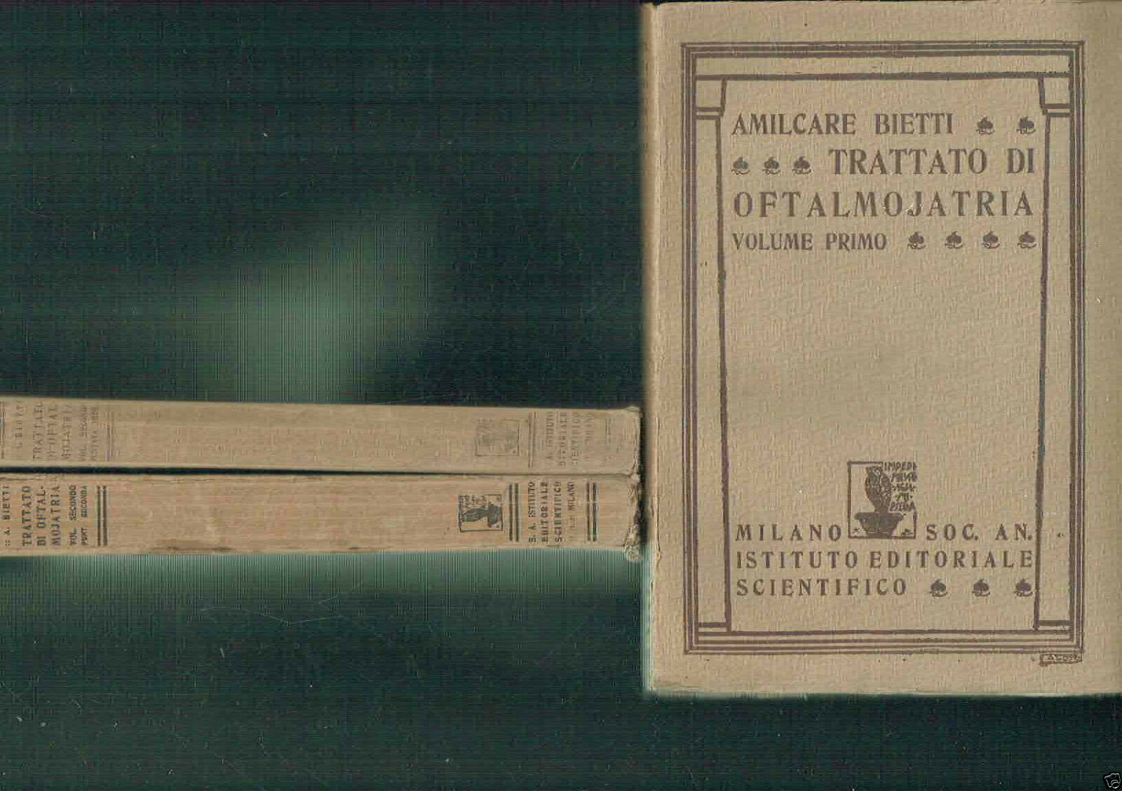 TRATTATO DI OFTALMOJATRIA 2 VOLUMI IN 3 TOMI