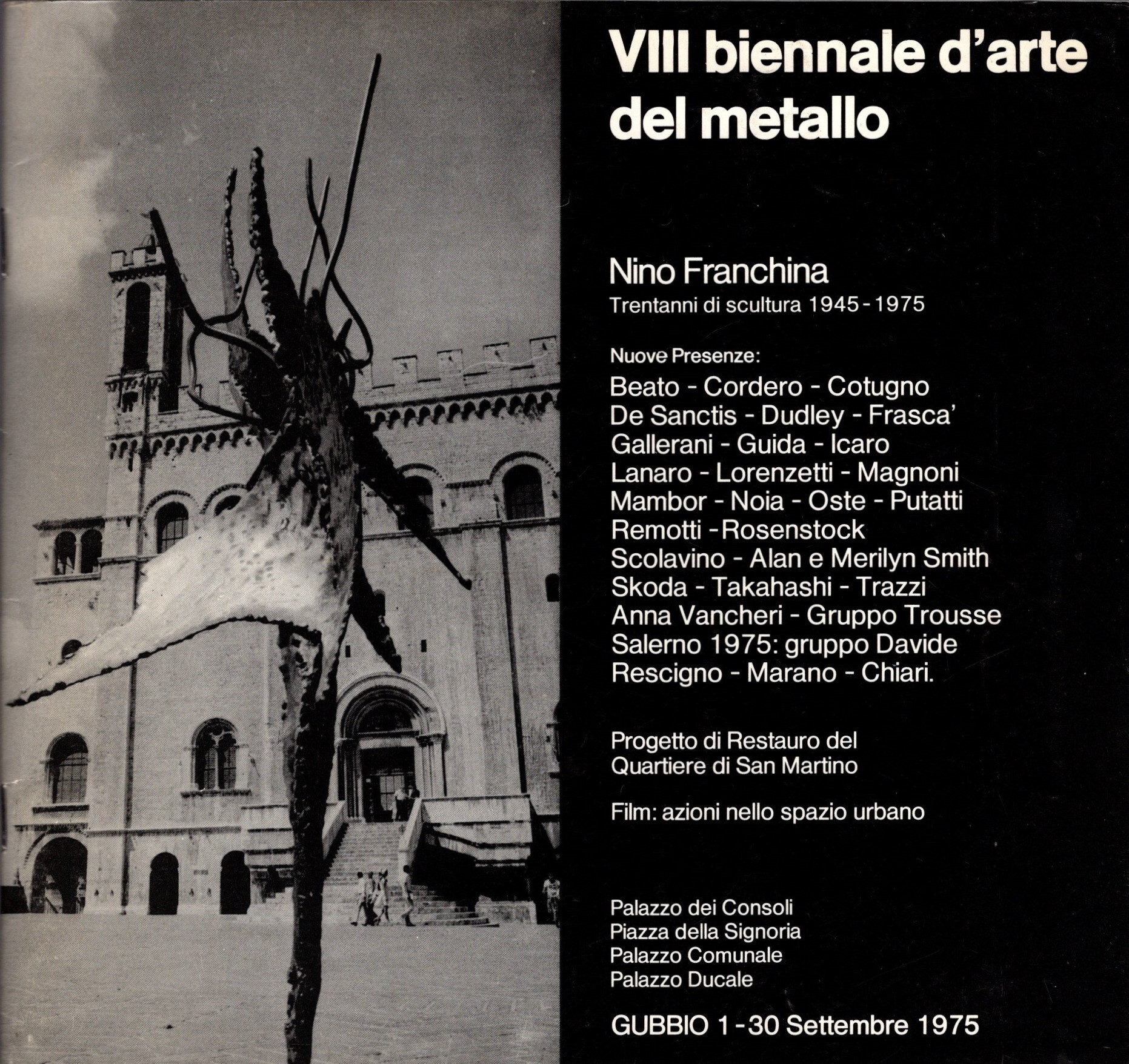 VIII biennale d'arte del metallo - Nino Franchina trent'anni di …