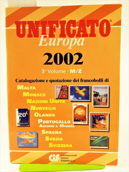 Unificato Europa 2002 terzo volume M/Z