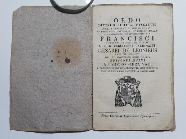 Messale? Di Isidoro Serra Vadi Dedica al Cardinale Francesco Cesarei …