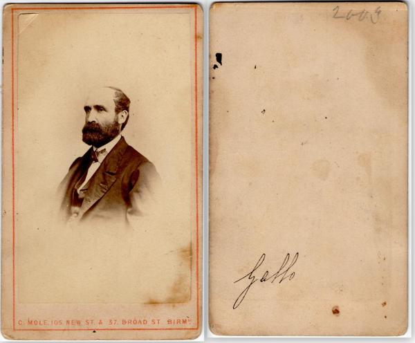 Foto photo gentiluomo con barba by C. Mole Birmingham cdv …