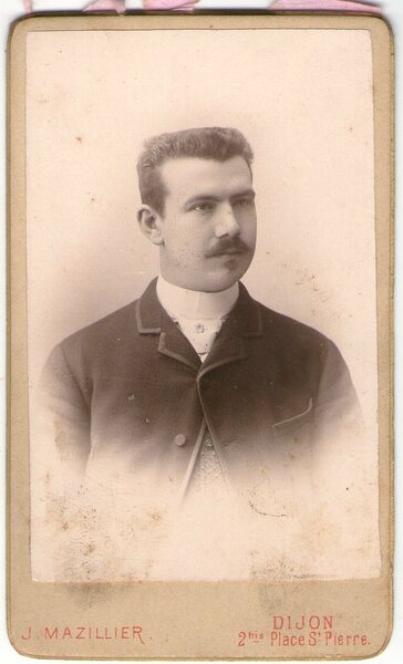 Foto photo cdv gentiluomo con baffi by J. Mazillier Dijon …