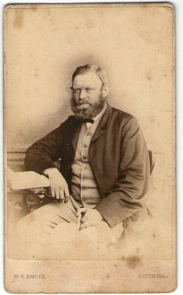 Foto photo cdv ritratto di gentiluomocon barba seduto by W. …