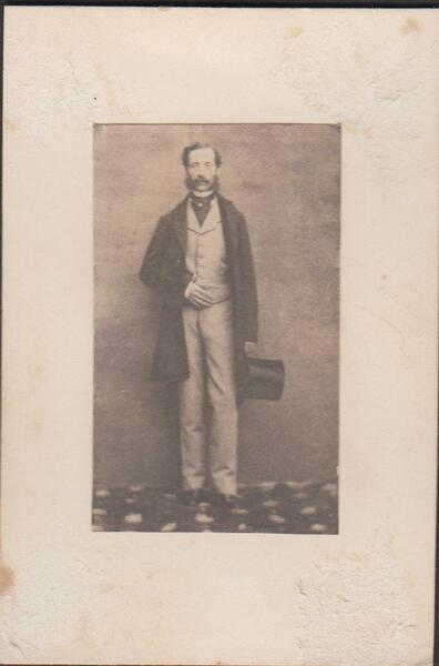 Foto photo cdv ritratto di gentiluomo molto alto by anonimo …