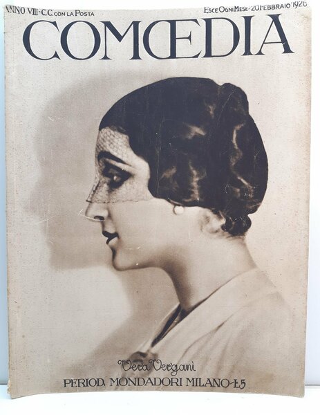 Teatro Comoedia Vera Vergani Mondadori febbraio 1926
