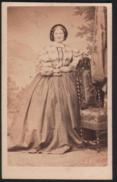 Foto photo gentildonna con cuffia by Otto Lindner Berlin cdv …