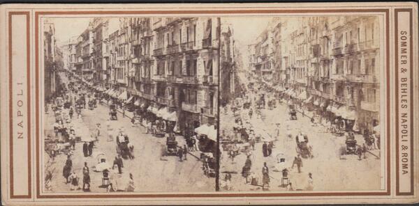 Foto photo stereoscopica Corso Umberto I Napoli by Sommer & …