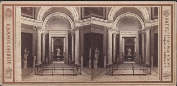 Foto stereoscopica Sala delle Muse Vaticano Roma by Sommer 1890 …