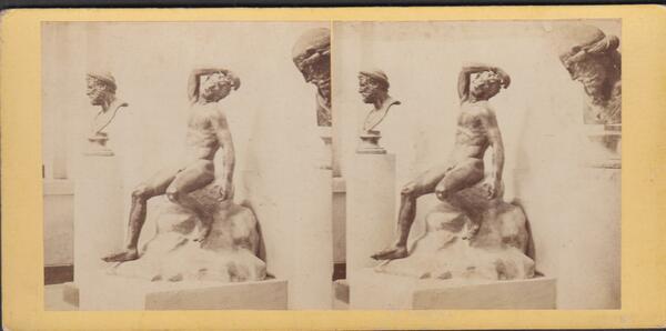 Foto stereoscopica Apollo museo Firenze by anonimo 1880 c.a. II