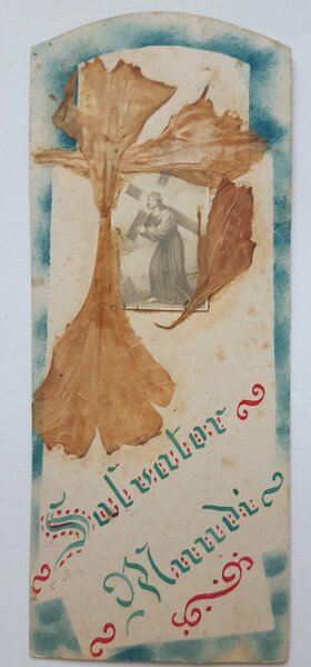 n. 2 santini holy card manufatto La croce di Gesù …