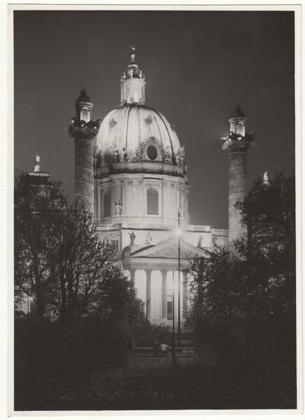 Foto vintage old Photo Vienna chiesa di San Carlo Borromeo …