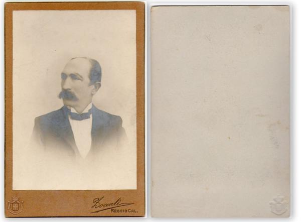 Foto photo cabinet card gentiluomo con baffi by Zoccali Reggio …