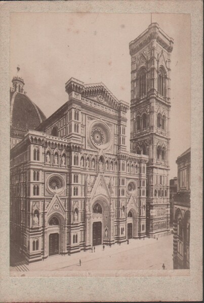 Foto photo cabinet card Firenze cattedrale S. Maria in Fiore …