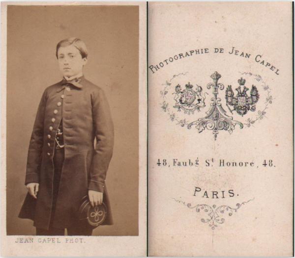 Foto photo ragazzino in divisa by Jean Capel Paris cdv …